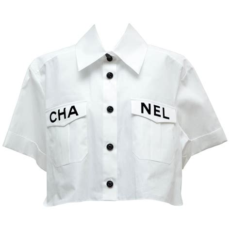 chanel white shirt price|pre owned chanel tops.